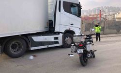 Elazığ’da tır ile çarpışan motosikletli yaralandı