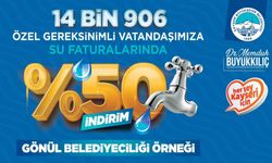 ‘Engelli dostu’ başkandan özel destek: 14 bin 906 kişiye su faturasında yüzde 50 indirim