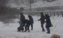 Kırklareli’nde vatandaşlar karın tadını çıkardı