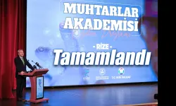 Rize Muhtarlar Akademisi tamamlandı