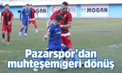 Pazarspor geri düştüğü karşılaşmada  Yozgat Bld. Bozokspor'u 2-1 yendi