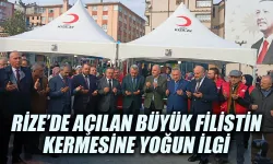 Rize’de açılan “büyük Filistin kermesi’ ne yoğun ilgi