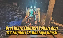 İl Özel İdaresi ekipleri yolları açtı 112 hastalara ulaştı