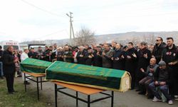 Amasya’daki göçükte hayatını kaybeden 2 kişi son yolculuğuna uğurlandı