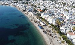 Bodrum’da yeni yılın ilk günü deniz keyfi