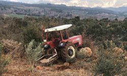 Tarlasında taş temizlerken traktörden düşen çiftçi, traktörün üzerinden geçmesi sonucu yaralandı