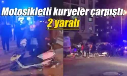 Rize’de motosikletli kuryeler çarpıştı: 2 yaralı