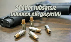 Rize'de 21 adet ruhsatsız silah ele geçirildi