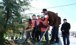 Orhaneli’nde 500 fidan toprakla buluştu