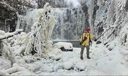 Tokat’ta Sibirya’yı andıran manzara