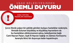 Uşak’ta Canlı Hayvan Pazarı ikinci bir duyuruya kadar kapandı