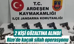 Rize’de kaçak silah operasyonu: 2 gözaltı