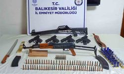 Bandırma’da operasyonda kalaşnikof ele geçirildi
