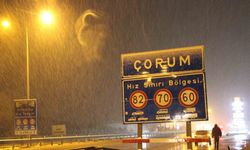 Çorum’da Nisan karı: Ekipler yollarda teyakkuza geçti
