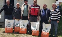 Dumlupınar’da çiftçilere yüzde 75 hibeli yağlık ay çiçeği ve fasulye tohumu dağıtıldı