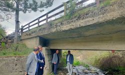 Hisarcık’ta deprem sonrası yol ve köprülerde inceleme