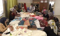 Kadınlar hem meslek öğreniyor hem de aile bütçesine katkı sağlıyor