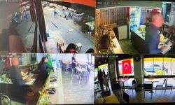 Kafe ve restoranlardaki kaçış anı kameraya yansıdı