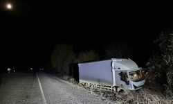 Kontrolden çıkan kamyon karşı şeride geçti: 1 yaralı
