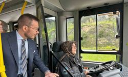 Tokat’ta toplu taşımada kadın eli