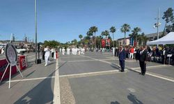 19 Mayıs kutlamaları Marmaris’te çelenk sunma töreni ile başladı