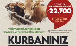 Yeşilyurt Belediyesi’nden kurban bağışı hizmeti