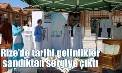 Rize’de tarihi gelinlikler sandıktan sergiye çıktı