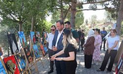 Bozdoğan’da minik ressamlar hünerlerini sergiledi