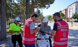 Isparta’da kusurlu bulunan 34 sürücüye idari para cezası