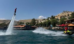 Şanlıurfa ilk defa flyboard ve jet ski gösterisine sahne oldu