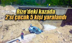 Rize’deki kazada 2’si çocuk 5 kişi yaralandı