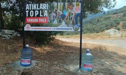 Bozdoğan Belediyesi’nden yangınlara karşı damacanalı önlem