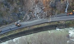 Doğu Karadeniz yollarında kaya düşmeleri tehlike saçıyor
