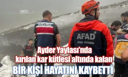 Rize'de kar kazası: 1 kişi öldü