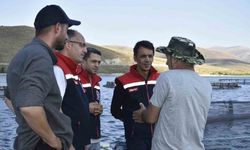 Bayburt’ta alabalık işletmesinde üretim yerinde incelendi