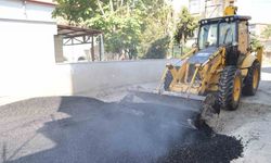 Canik’te asfalt yol çalışması