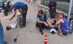 Freni tutmayan bisikletle yokuş aşağı savruldular