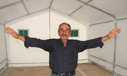 Amasya’da 100 çobana güneş panelli çadır