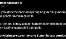 Bakan Bak: "Buradan gençlerimize söz veriyorum bunun hesabı sorulacak"