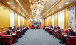 Cumhurbaşkanı Yardımcısı Yılmaz, Arnavutluk Cumhurbaşkanı Begaj ile görüştü