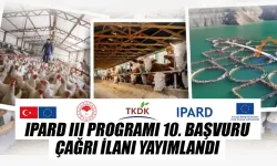 IPARD III Programı'nın 10'uncu başvuru çağrı ilanı yayımlandı