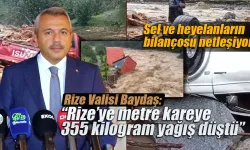 19-20 Eylül'de Rize'ye metre kareye 355 Kg yağış düşmüş