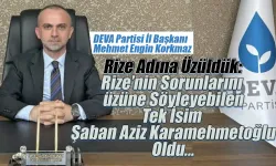Mehmet Engin Korkmaz: 'Rize Adına Üzüldük'
