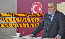 Ocaklı Yumaklı'ya sordu: 'Limanlar kimlere peşkeş çekiliyor?'