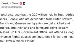 ABD Başkanı Trump’tan G20 Zirvesi tepkisi: "Güney Afrika’da yapılacak olması tam bir rezalet"