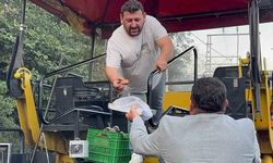Amasra’da yol çalışmasına baklavalı teşekkür