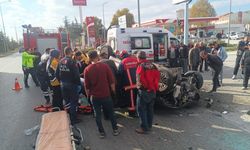 Çorum’da takla atan otomobilim sürücüsü yaralandı