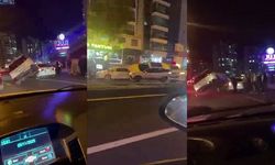 Diyarbakır’da ilginç kaza: Araç, başka bir aracın üzerine çıktı