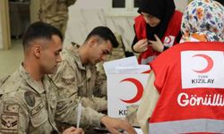 Jandarma personelinden Kızılay’a kan bağışı desteği