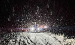 Malatya kırsalında kar yağışı etkili oluyor